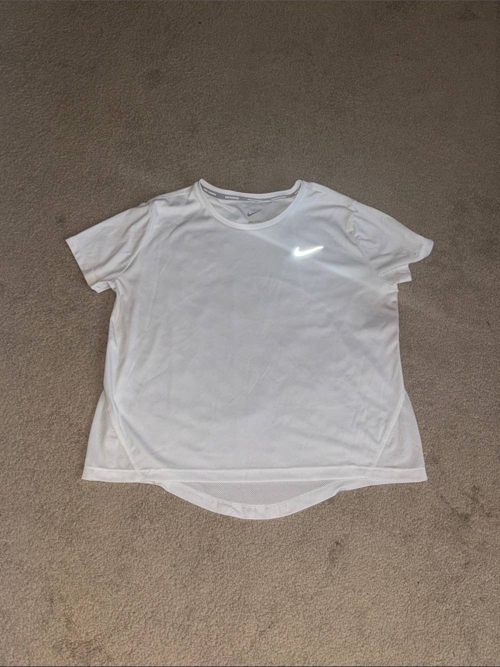 Nike Women’s White Dri-FIT Short-Sleeve Top